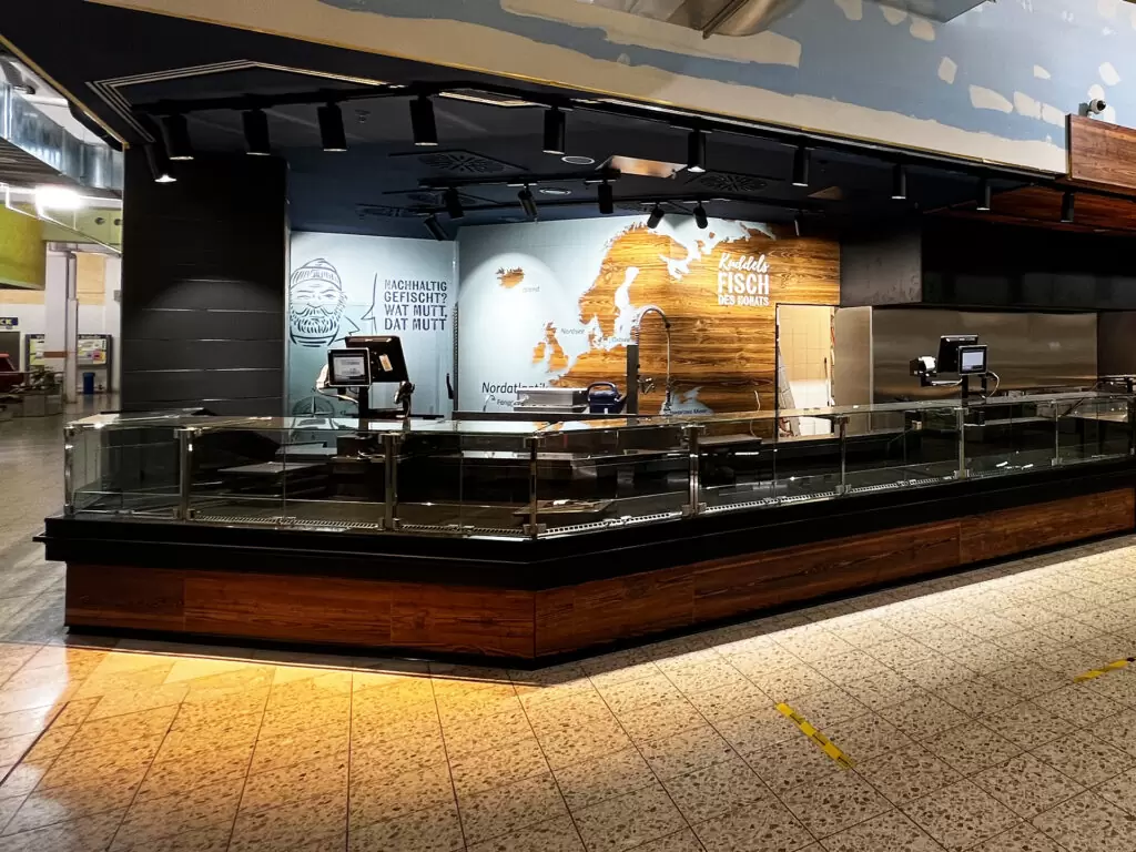 Möbel Theke Fischladen