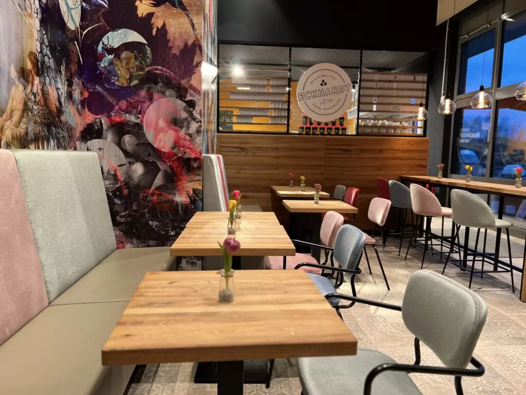 Bäckereieinrichtung Sitzbereich