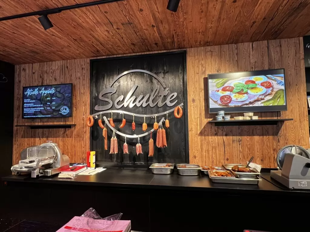 Fleischerei Schulte - Rückwand
