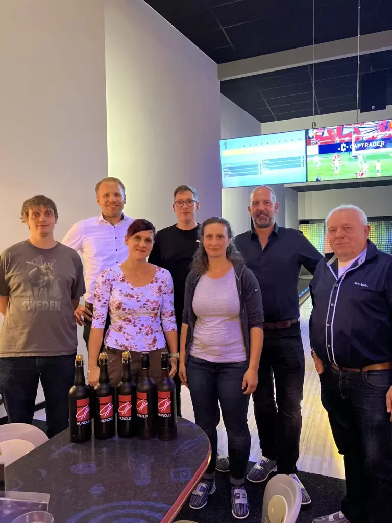 Weihnachtsfeier 2023 das Team