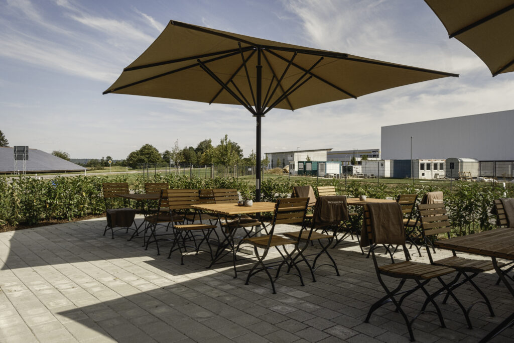 Ladeneinrichtung für Bäcker Außenbereichgestaltung