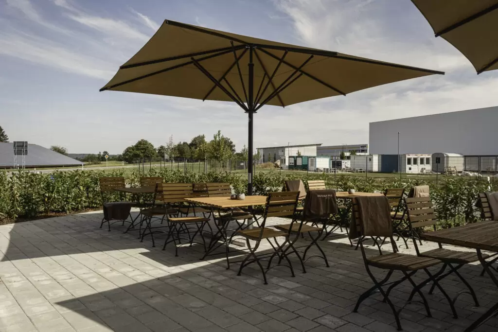 Ladeneinrichtung für Bäcker Außenbereichgestaltung