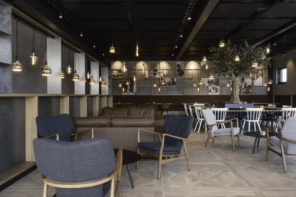 Sitzbereich Bäckereieinrichtung