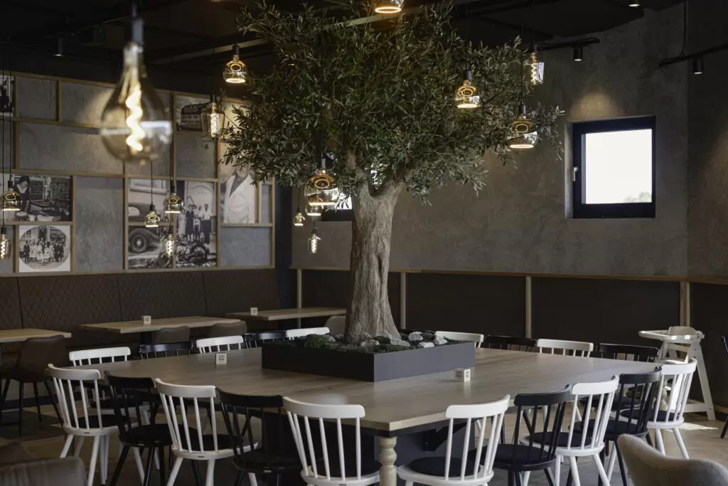 Sitzbereichgestaltung Bäckereifiliale