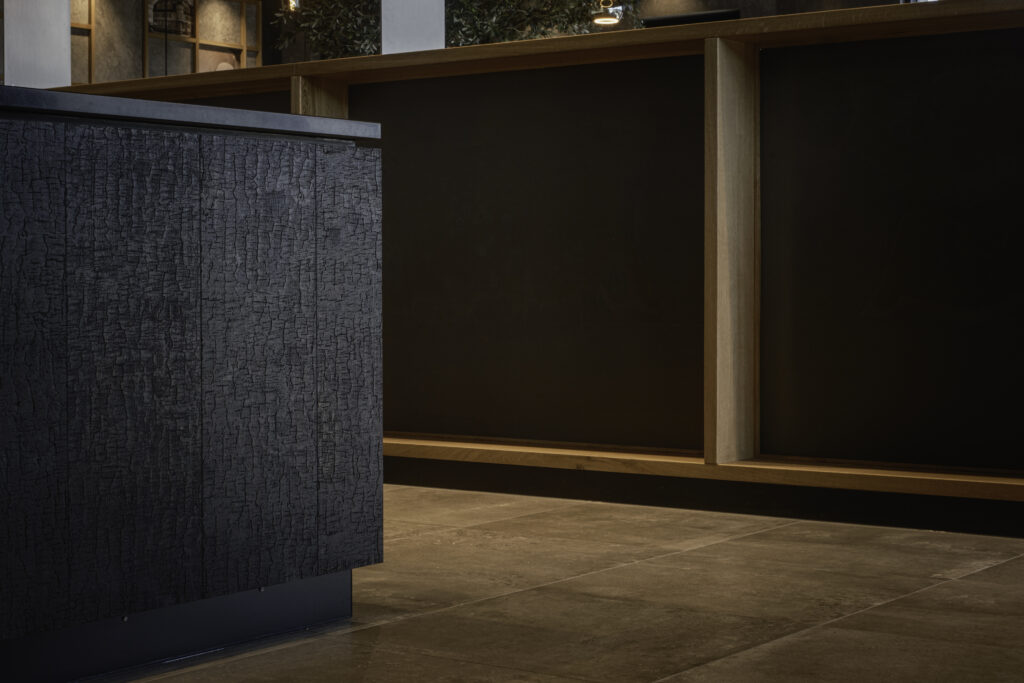 Thekenfront Bäckereieinrichtung Detail